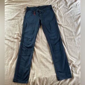 Zara navy slim fit chinos